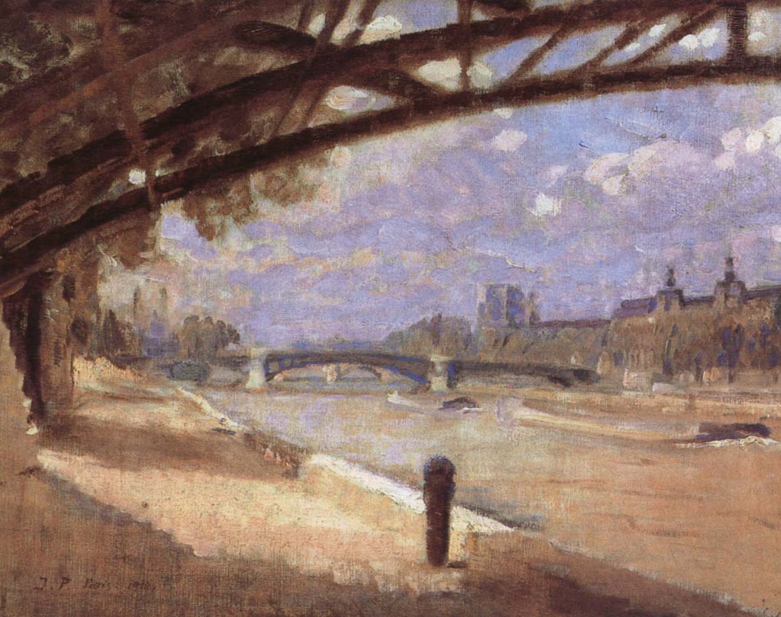 Julius Paulsen Under the Pont des Arts